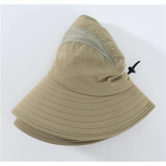 Home Prefer Mens UPF 50+ Sun Protection Cap Wide Brim Fishing Hat with Neck - Picture 4 of 7